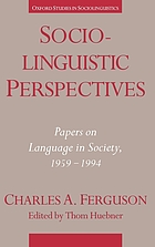 Sociolinguistic perspectives : papers on language in society, 1959-1994