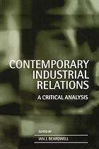 Contemporary industrial relations : a critical analysis