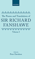 The poems and translations of Sir Richard Fanshawe
