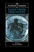 The Cambridge companion to early Greek philosophy 著者：  A  A Long 