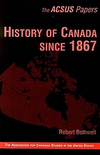 History of Canada since 1867