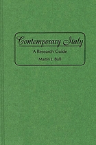 Contemporary Italy : a research guide