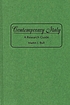 Contemporary Italy : a research guide by Martin J Bull