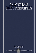 Aristotle's first principles