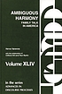 Ambiguous harmony : family talk in America von Hervé Varenne
