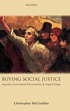 Buying social justice : equality, government procurement, and legal change