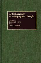 A bibliography of geographic thought