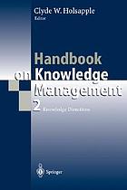 Handbook on knowledge management
