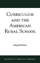 Curriculum and the American rural school