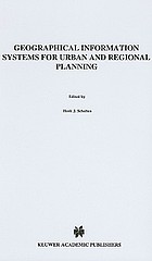 Geographical information systems for urban and regional planning
