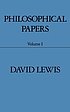 Philosophical papers. / I 著者：  David Kellogg Lewis 