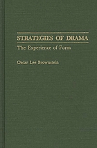 Strategies of drama : the experience of form
