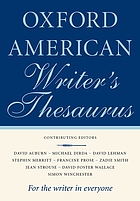 The Oxford American writer's thesaurus