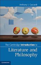 The Cambridge introduction to literature and philosophy