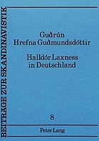 Halldór Laxness in Deutschland : rezeptionsgeschichtliche Untersuchungen
