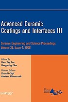 Advanced ceramic coatings andiInterfaces III :... by Hua-Tay Lin