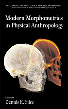 Modern Morphometrics in Physical Anthropology cover image