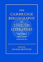 The Cambridge bibliography of English literature