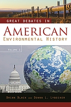 Great debates in American environmental history