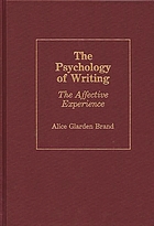 The psychology of writing : the affective experience