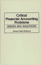 Critical financial accounting problems : issues and solutions