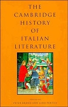 The Cambridge history of Italian literature