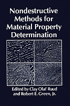 Nondestructive methods for material property determination
