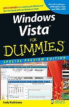 Windows Vista for dummies, special preview edition