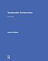 Sustainable construction by Sandy Halliday