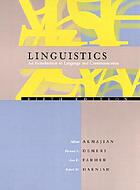Linguistics : an introduction to language and communication