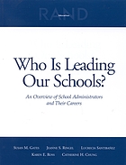 Who is leading our schools? : an overview of school administrators and their careers