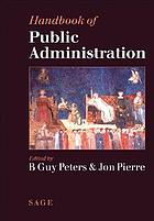 Handbook of public administration