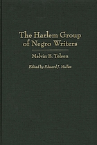 The Harlem group of Negro writers