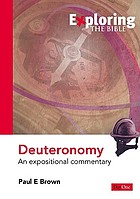 Deuteronomy : an expositional commentary