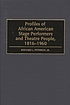 Profiles of African American stage performers... de Bernard L Peterson