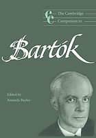 The Cambridge companion to Bartók