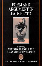 Form and argument in late Plato