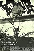 Missouri Botanical Garden bulletin.