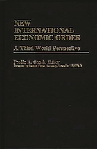 New international economic order : a third world perspective
