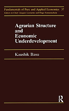 Agrarian structure and economic underdevelopment