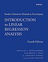 Introduction to linear regression analysis. 著者：  Douglas C Montgomery 