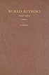 World authors, 1950-1970 : a companion volume... by  John Wakeman 