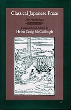Classical Japanese prose : an anthology