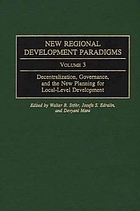 Decentralization, governance, and the new planning for local-level development