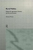 Rural politics : policies for agriculture, forestry, and the environment
