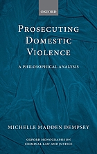Prosecuting Domestic Violence: A Philosophical Analysis cover image