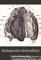 Biologisches Zentralblatt.