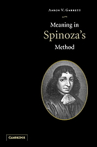 Meaning in Spinoza's method