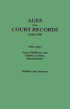 Ages from court records, 1636-1700