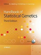 Handbook of statistical genetics